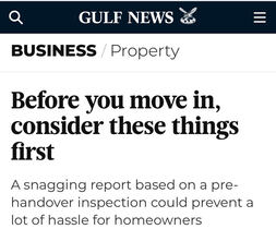 Property Snagging Dubai